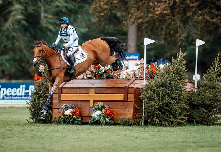 Yasmin Ingham and Rehy DJ clear one of the jumps during the 2025 FEI Eventing European Championship at Blenheim Palace over the weekend (Photo: Tilly Berendt)