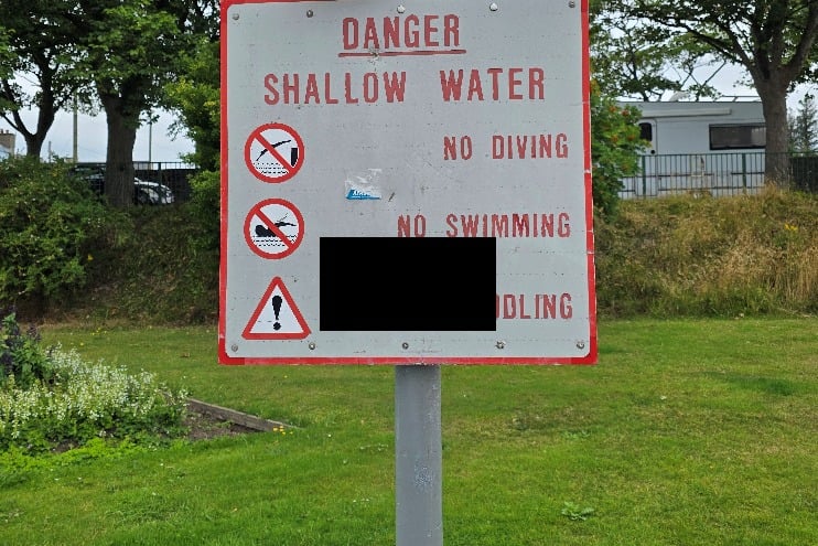 There has been a rise in offensive graffiti daubed on signs at Mooragh Park in Ramsey