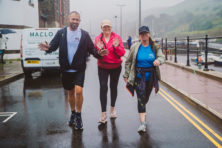 The walk raised money for Sight Matters who help the visually impaired in the island
