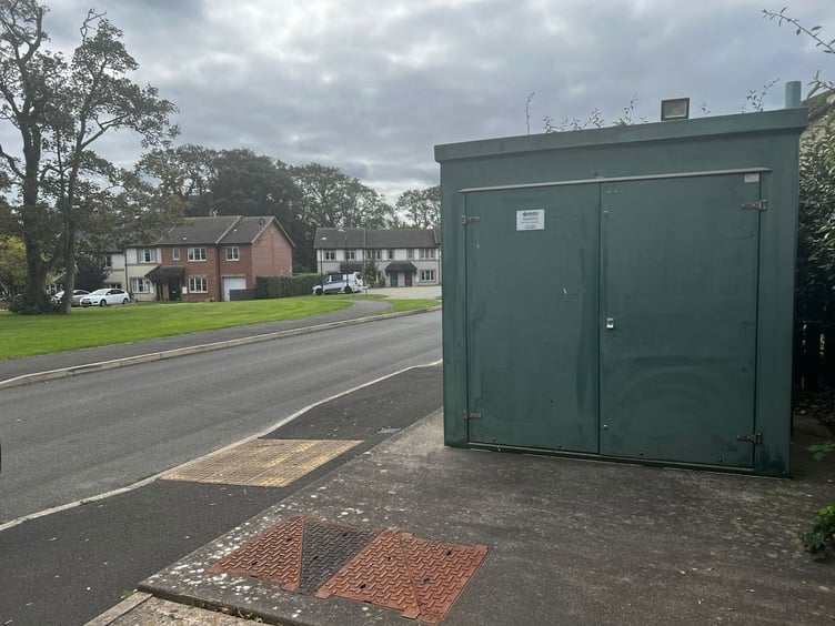 The wastewater pumping station on Campion Crescent in Peel
