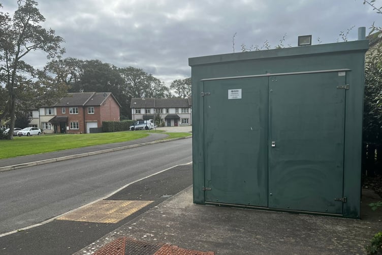 The wastewater pumping station on Campion Crescent in Peel