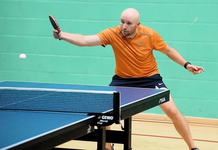 Darren Smethurst in winning action for Ramsey A in Division One (Photo: Malcolm Lambert)