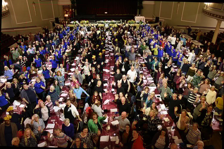 A previous Festival of Choirs event at the Villa Marina