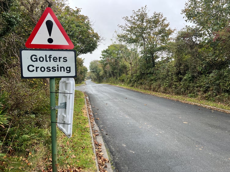 Golfers currently have to cross the road dividing the two halves of the Mount Murray course