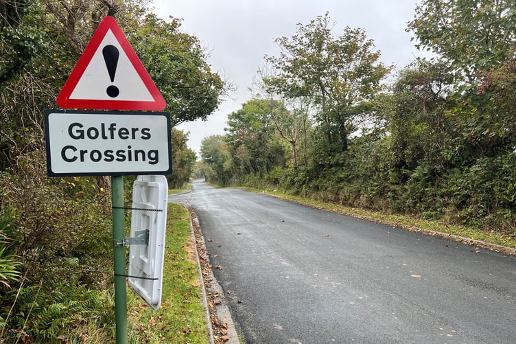 Golfers currently have to cross the road dividing the two halves of the Mount Murray course