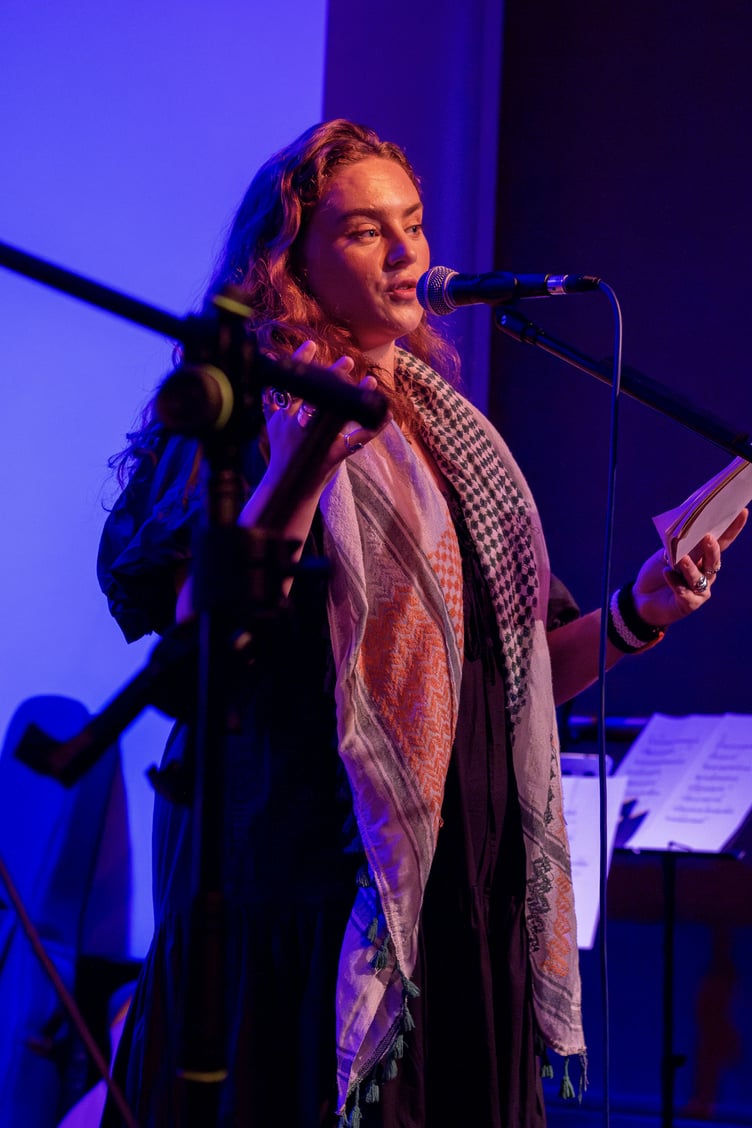 Organiser and MC on the night Saoirse Coyle-Carroll
