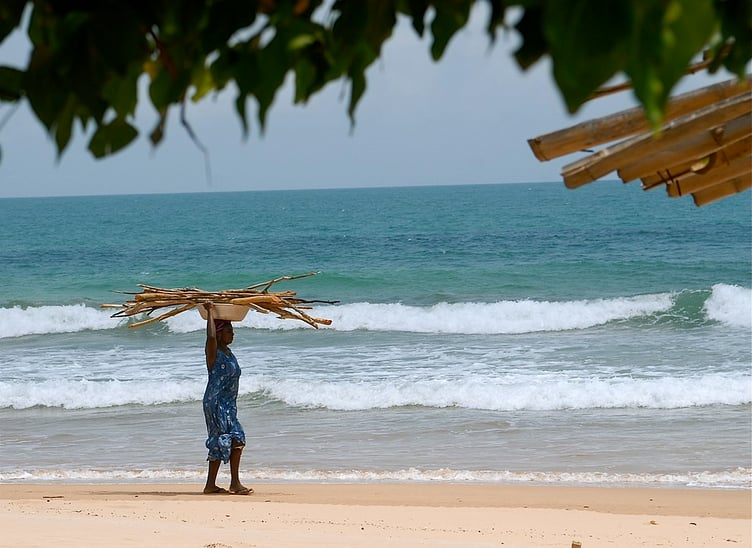 Beach at Takoradi, Ghana