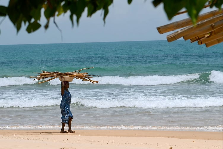 Beach at Takoradi, Ghana