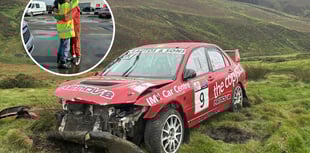 Driver 'thanks lucky stars' after 100mph crash in Isle of Man rally 