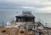 Queen's Pier volunteers tidy up after Storm Amy