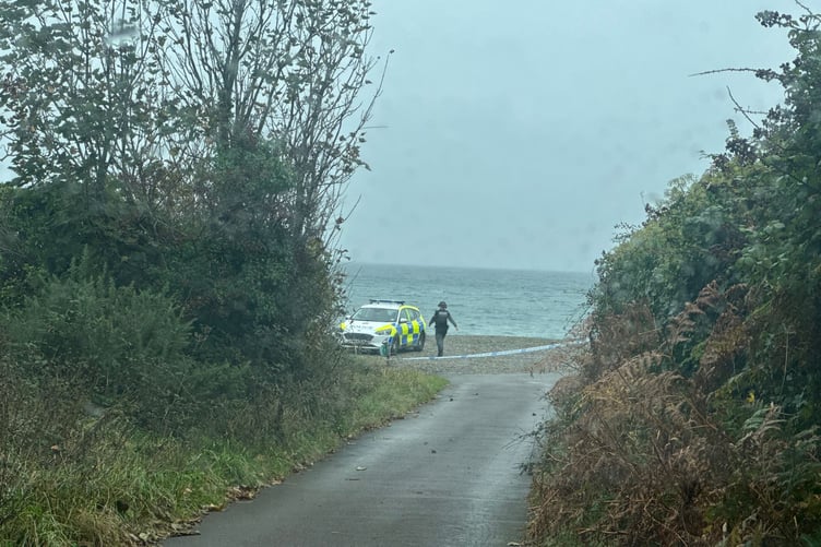 Police cordon off Cornaa beach
