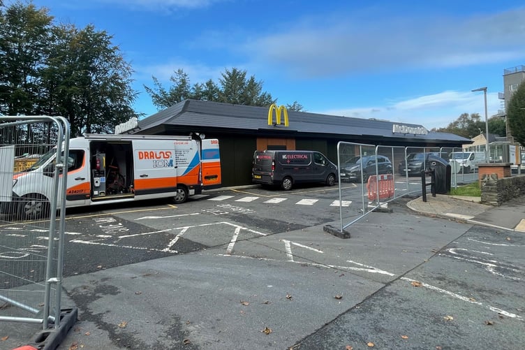 McDonald's on Peel Road, Douglas is closed for a revamp