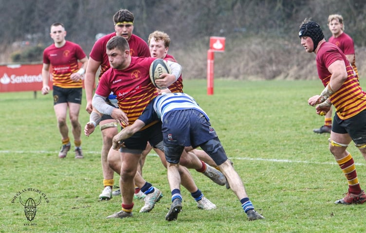 Man of the match Cal Dentith on his way to scoring against Winnington Park during the two sides' meeting back in March (Photo: Richard Ebbutt)
