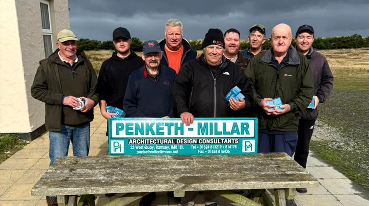 Prize winners in the final round of the Summer English Skeet League at Ayre Clay Target Club