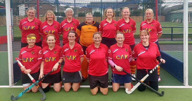 The Isle of Man’s women’s masters over-45s side that faced Formby in the English Hockey Championships on Sunday
