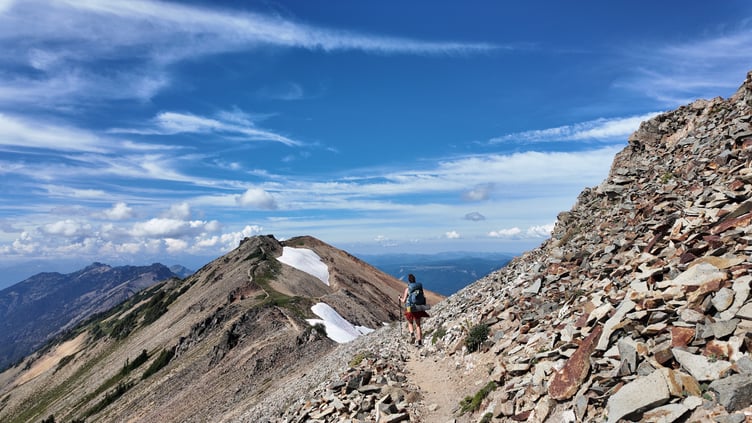 Katie Christian at Goat Rocks, Washington