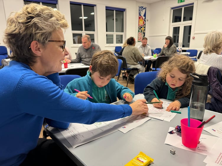 Young Manx speakers taking part in a games night in Port Erin in last year's festival
