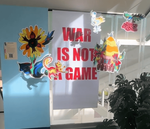 Ukrainian student's artwork taken down at hospital after complaint ...