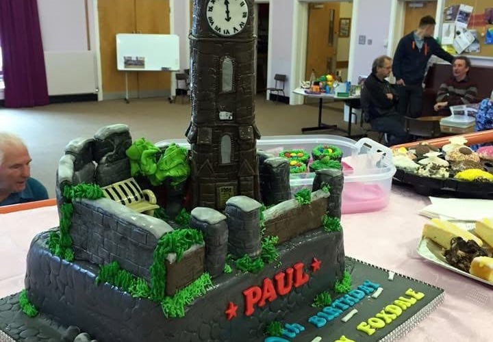 Ten years ago, Paul had a very special birthday cake. The famous Foxdale clock tower!