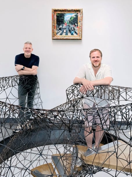 Co-founders of Albion Knitting Company Christian Murphy (Left) Jamie O'Neill