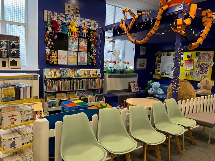 A relaxed reading area