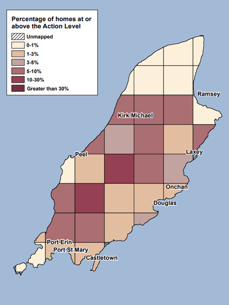 Radon risk map of the Isle of Man