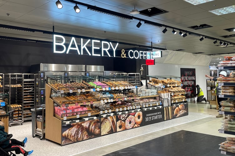 The bakery at the new M&S foodhall in Douglas has an expanded bakery