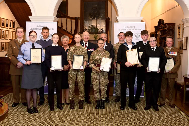 The evening showcased the range of opportunities available to young people in the island’s cadet movement
