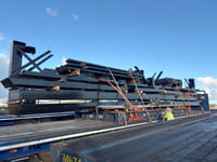 Replacement steel for pier's restoration arrives at last
