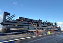 Replacement steel for Isle of Man pier's restoration arrives at last