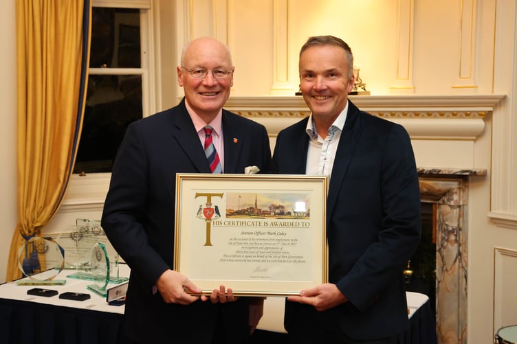 Mark Caley with the Lieutenant Governor