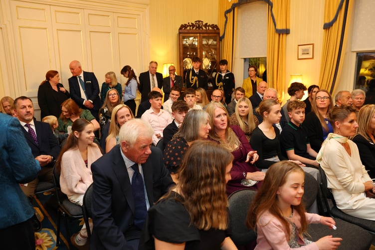 Isle of Man Fire and Rescue Service's 'Presentation of Long Service and Special Awards' at Government House (All photos: Dave Kneen/Government House Photos)