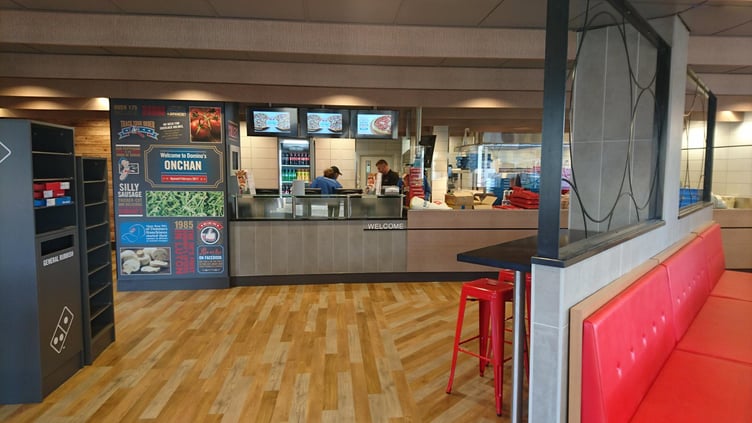 Domino's currently has branches in Onchan and Pulrose