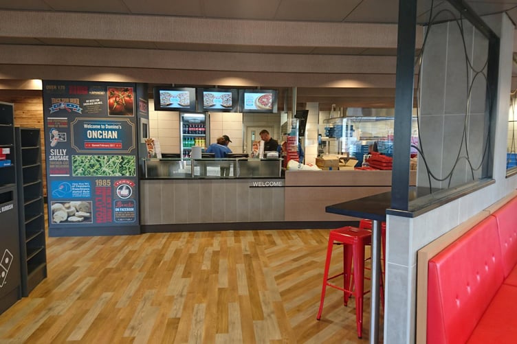 Domino's currently has branches in Onchan and Pulrose