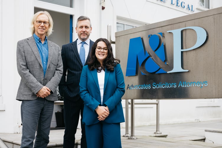 (Left to right) M&P Legal's head of employment John Aycock, head of dispute resolution Damian Molyneux and associate advocate Lizzie Beard