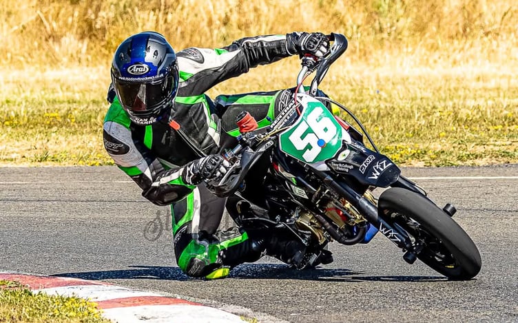 Junior pitbike champion Billy 'the Bullet' Kneen during a previous meeting at Jurby who successfully defended his title this season (Photo: Steve Wesley Photography)