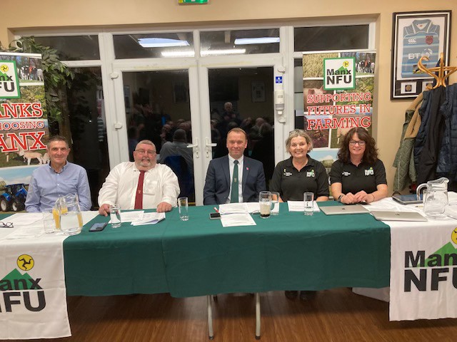 Following the meeting, members enjoyed a Manx lamb and beef supper, with the meat supplied by Ballahig Meats