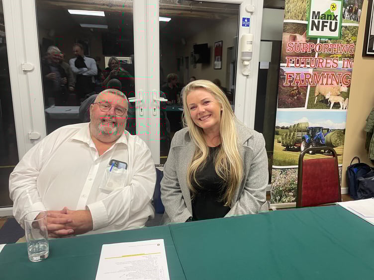 Murray Cringle, a well-known beef and sheep farmer from Arbory, was unanimously voted to take on the top role, and Kirree Kermode, of Orrisdale Farm, will serve as vice-president