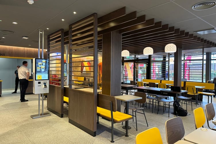 Inside the newly refurbished McDonald's in Douglas
