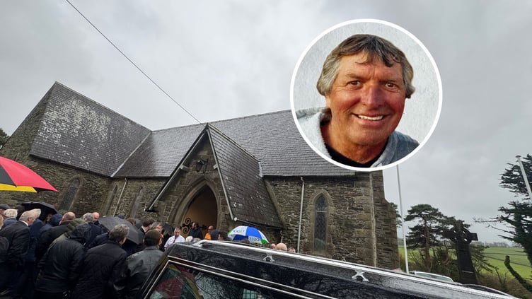 Friends and family gathered at Marown Parish Church on Thursday afternoon to pay tribute to Derek 'Decca' Corkill