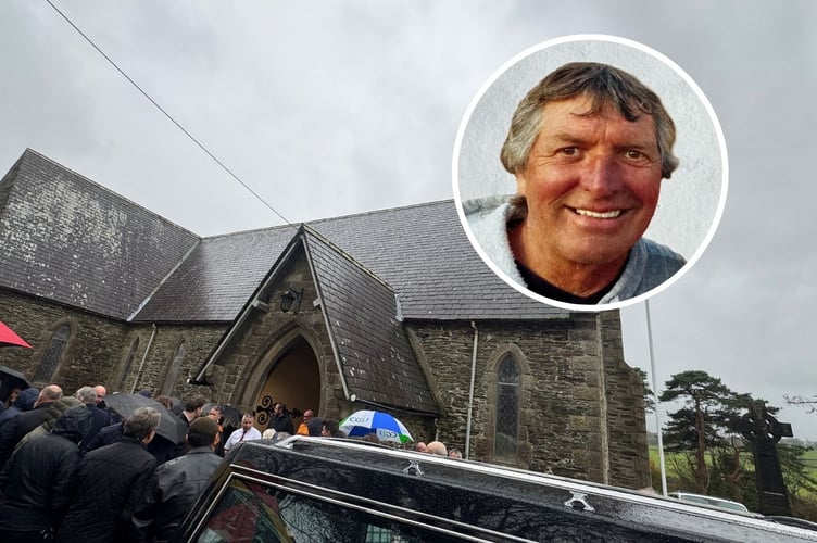 Friends and family gathered at Marown Parish Church on Thursday afternoon to pay tribute to Derek 'Decca' Corkill