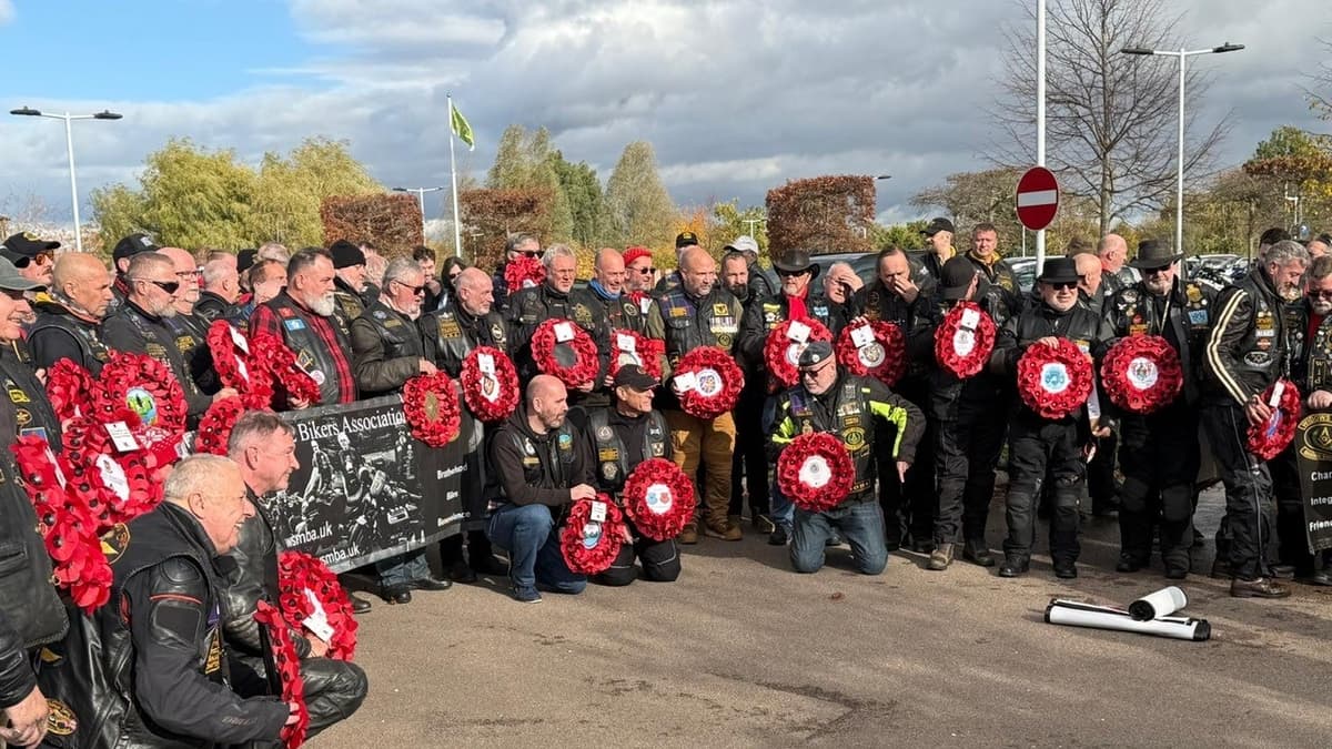 Remembrance Day wreath transported from the island to Staffordshire