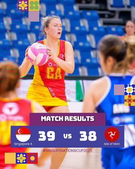 Chloe Swales in action against Singapore A on Monday morning