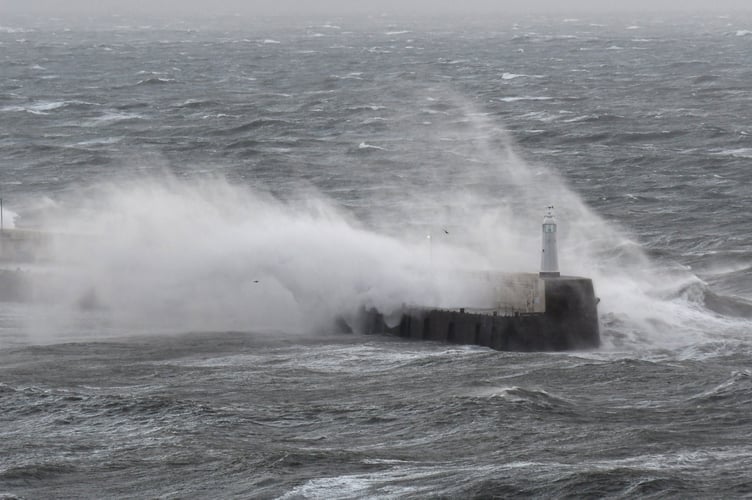 The Met Office says the most significant impacts are likely to occur for a couple of hours either side of high tide