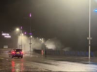 Watch as waves crash over Douglas Promenade amid amber weather alert