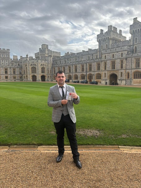 Michael Dunlop received his MBE at Windsor Castle on Tuesday (Photo: MD Racing)