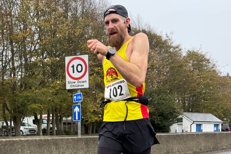 Chris Addy was the runner-up at the NSC in the Winter Walking League opener, finishing only behind Neil Wade in the 10km race (Photo: Steve Partington)