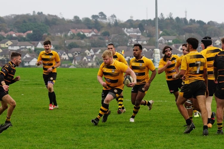 Vagabonds Matthew Rockwell on the charge against Orrell (Photo: John Liver)