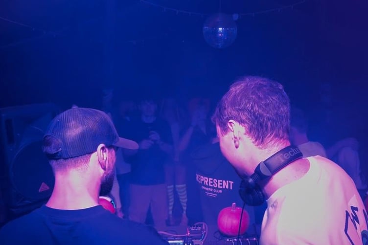 Two DJ's travelled from the UK to play the festival