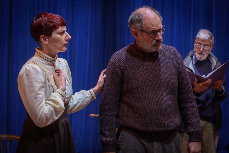 A rehearsal of 'Heartbreak House' by the Rushen Players